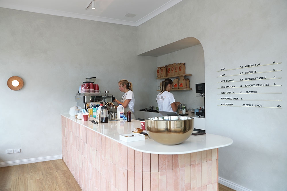 Interior of Brolly Coffee