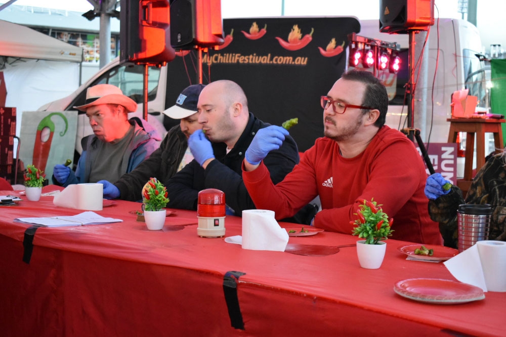 Judges of eating challenge