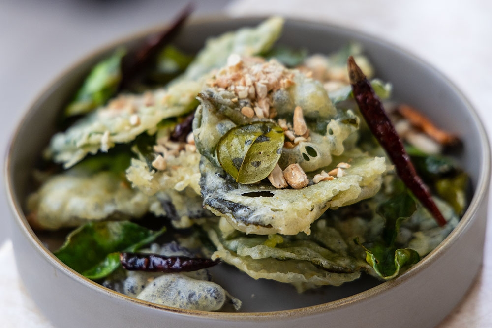 Thai food on a plate at Chalong Chapel Hill