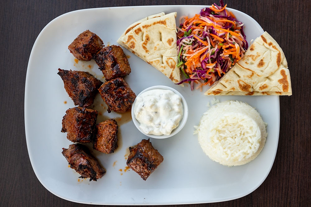Plate of Turkish food at Authentic CharGrill & Kebab Turkish Bardon