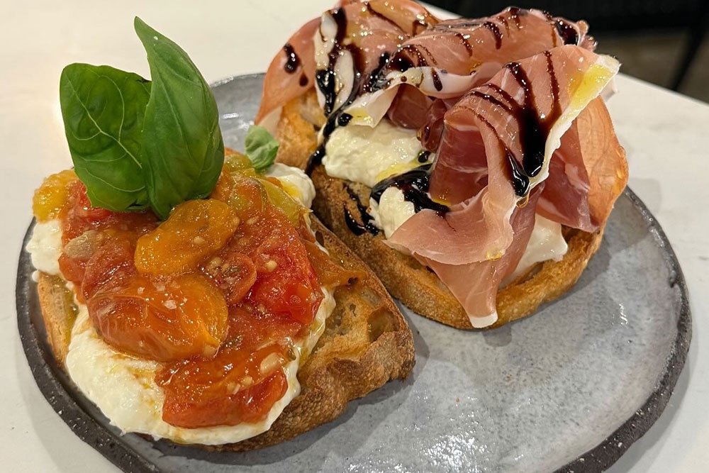 Brushetta at Chef Jon Pizzeria and Bistro