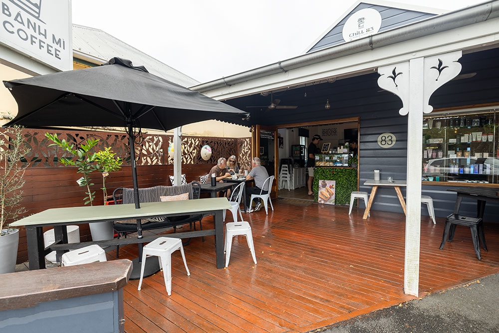 Outdoor seating at Chill-83-Vietnamese-Fusion-Cafe