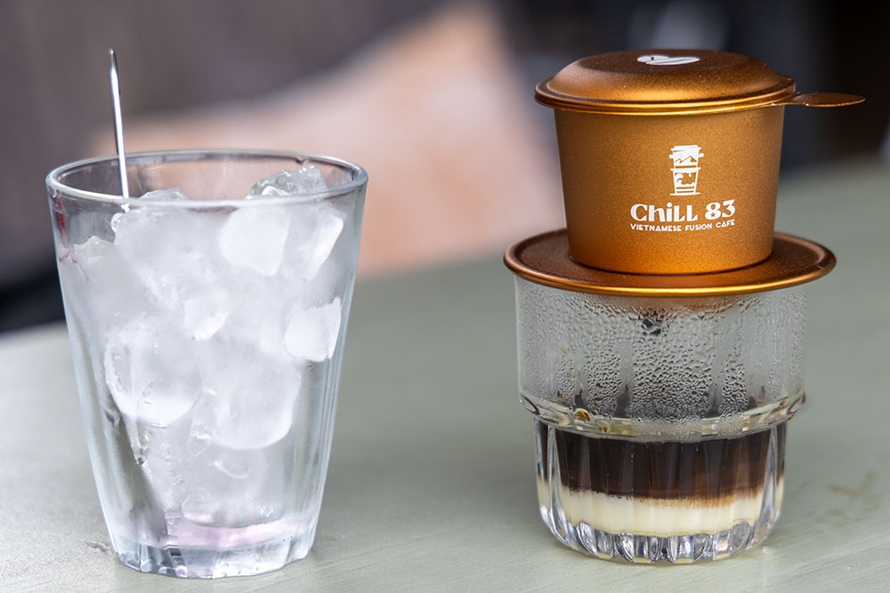 Vietnamese filter coffee Chill 83 Vietnamese Fusion Cafe