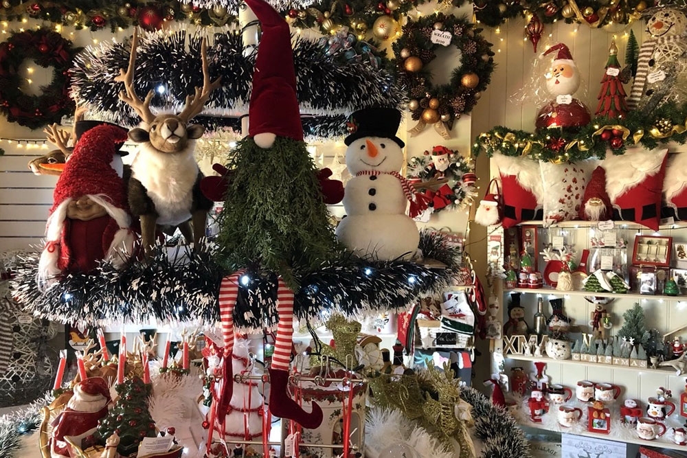 Christmas decorations at Chrissy Trees 4 U