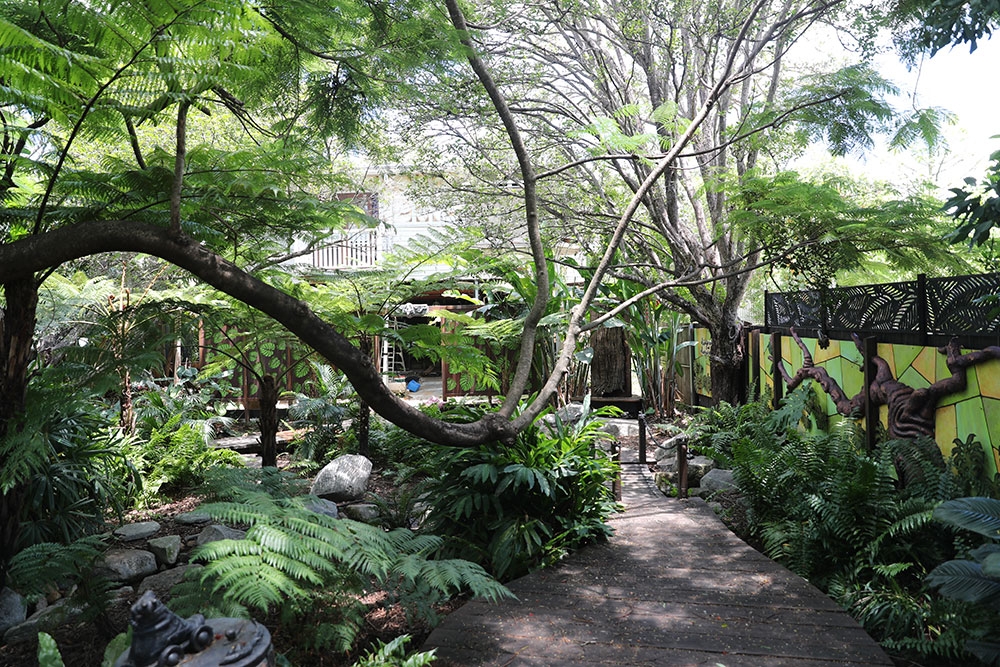 Furniture and paths in Civosity Park