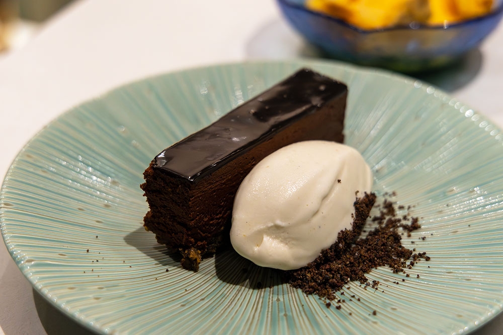 Dessert on a plate at Clarence South Brisbane