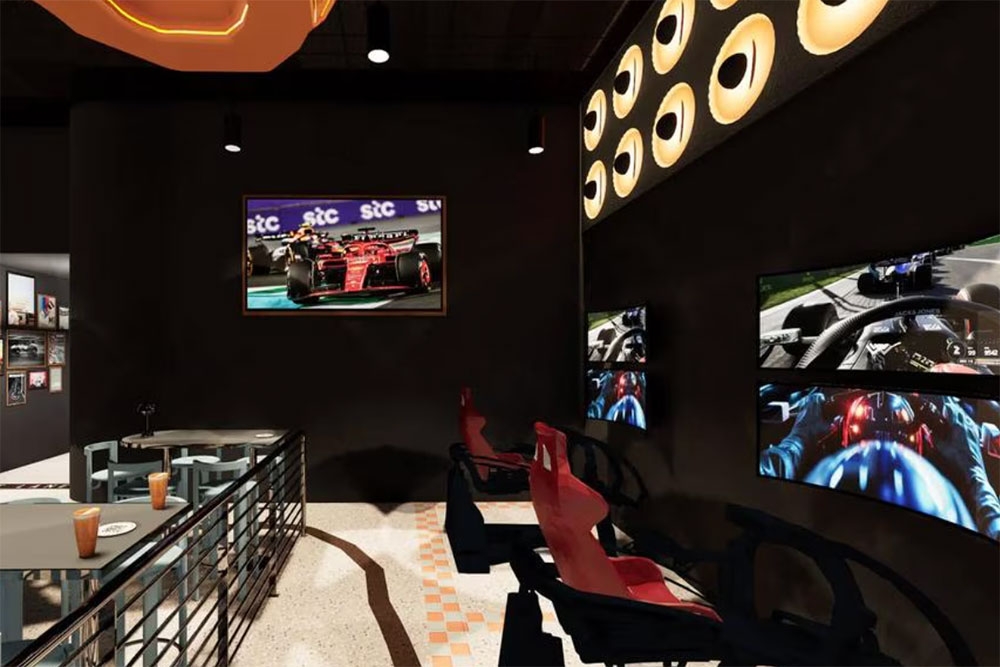 Simulators artist impression at Clutch Racing 