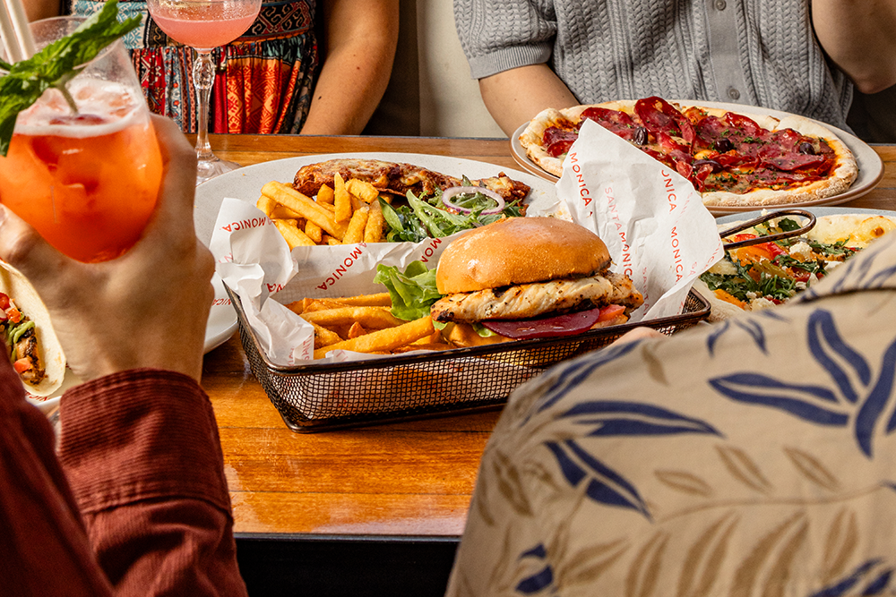 Burgers and pizza Santa Monica Brisbane City 