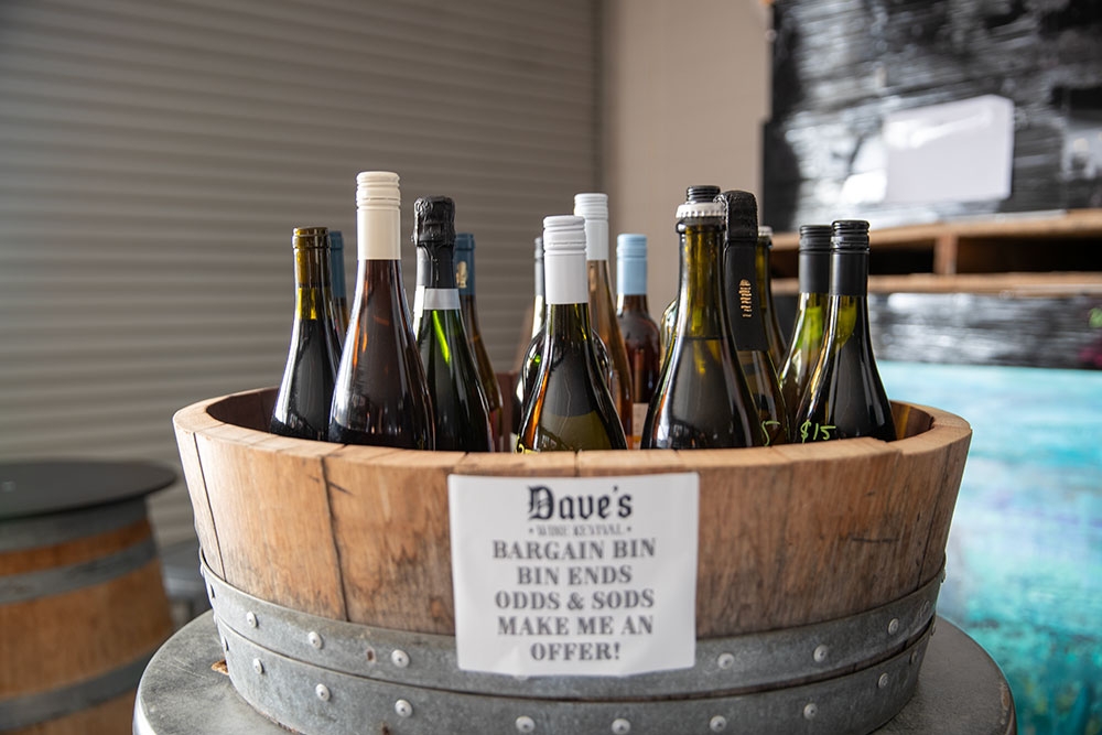 Wines at Dave's Wine Revival