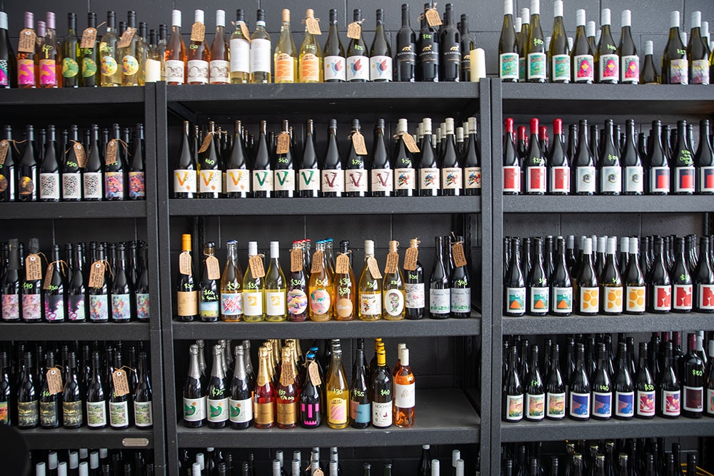 Wine Wall at Dave's Wine Revival