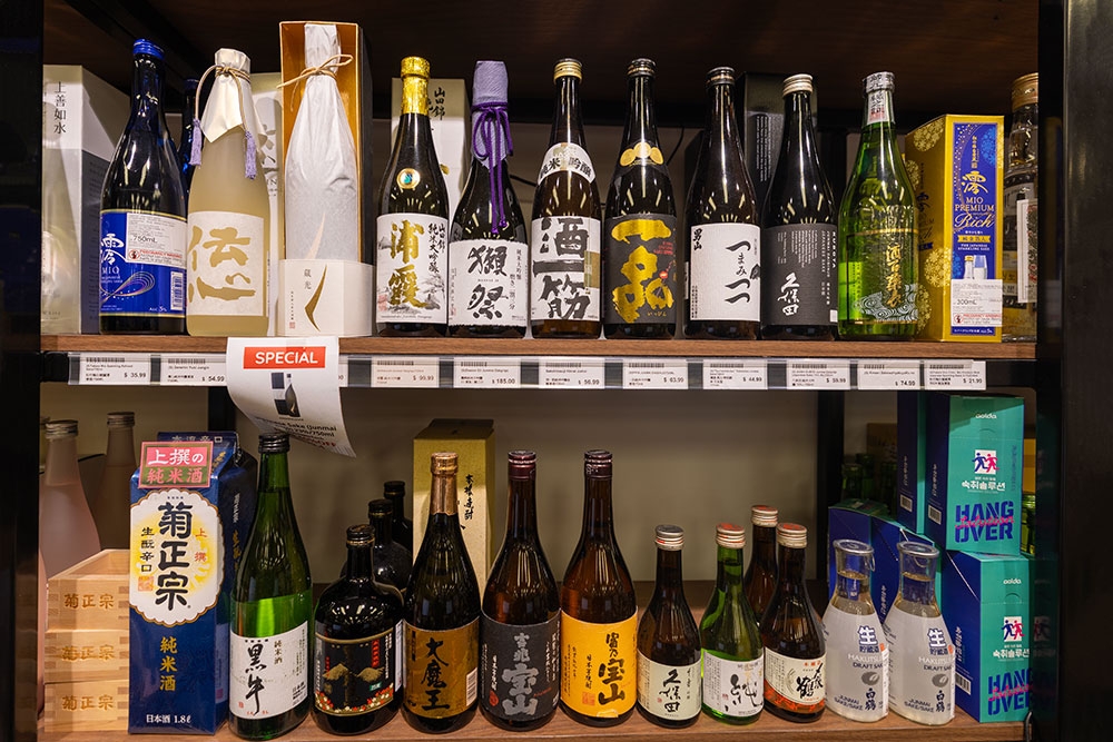 Products inside Davely's Asian Supermarket