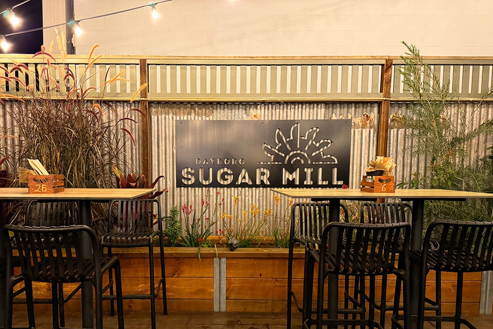 Courtyard at Dayboro Sugar Mill, Dayboro, Moreton Bay region, Queensland, The Mill, beers and burgers, live entertainment, cocktails, country day trips, close to Samford