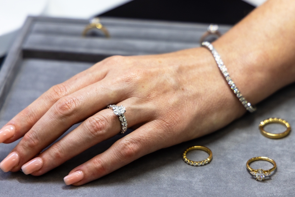 A diamond ring and tennis bracelet, Diamondport Jewellers Brisbane City
