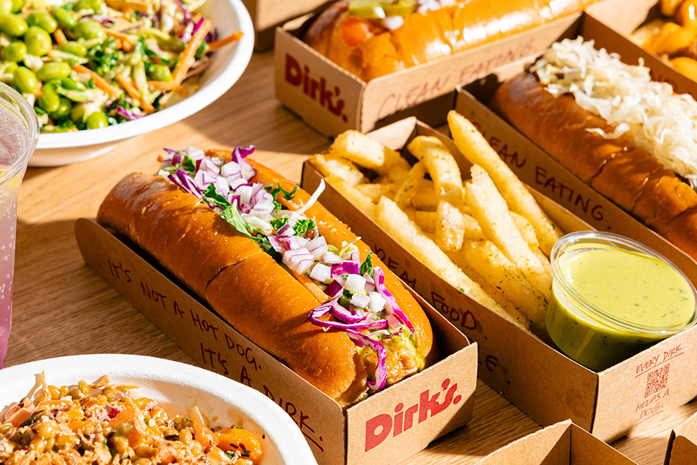 A range of Dirk's food options