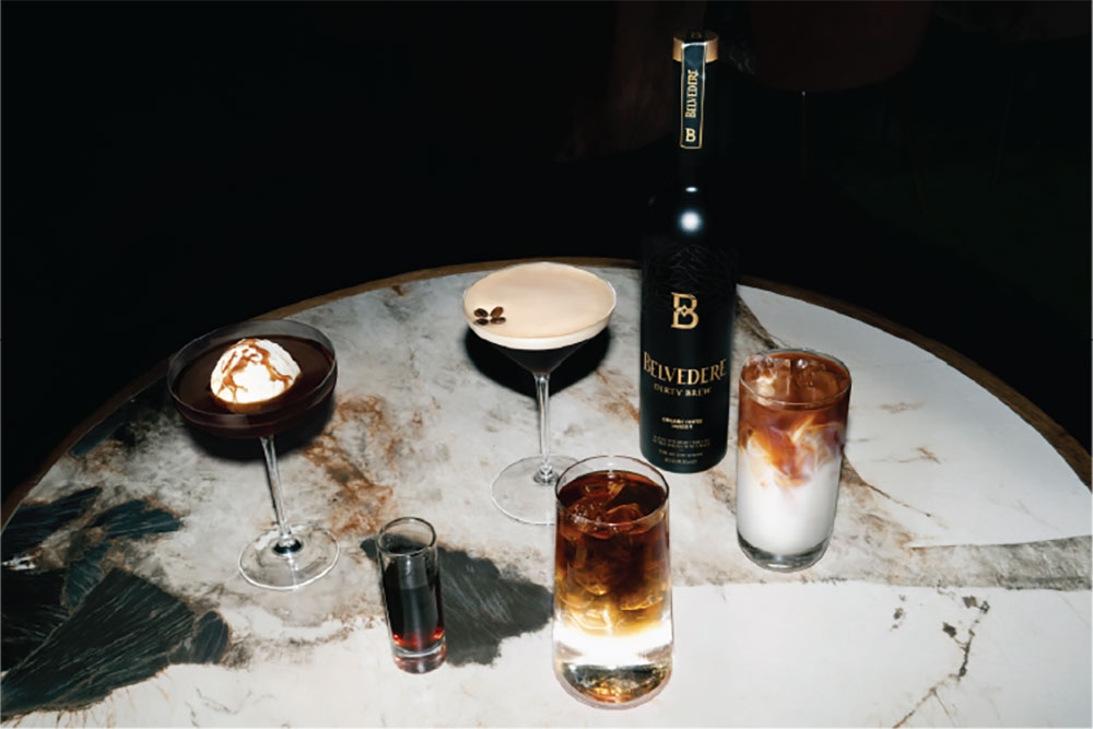 Cocktails on table 