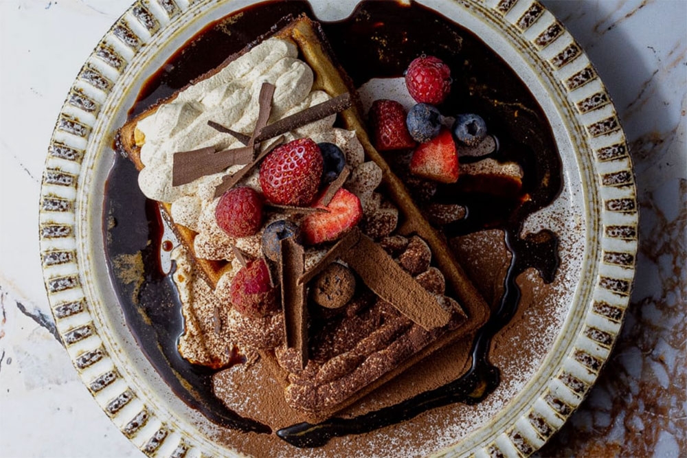 tiramisu waffle Dopo Eatery Milton