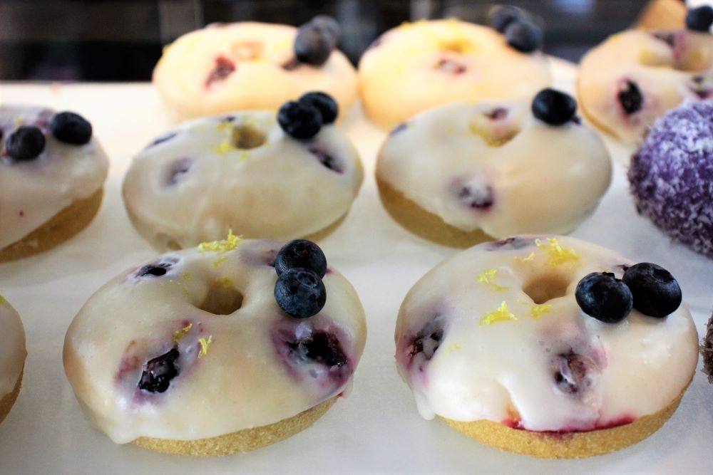 Iced doughnuts at Dovetail Social, Highgate Hill 