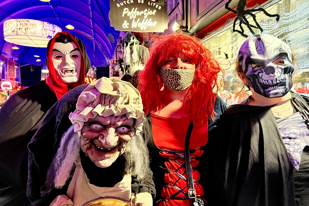 People in costume Halloween Eat Street Northshore