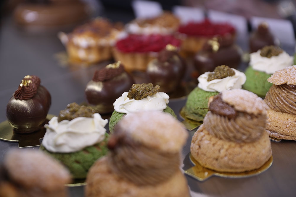 Dessert Cabinet at Eclair at the Bay