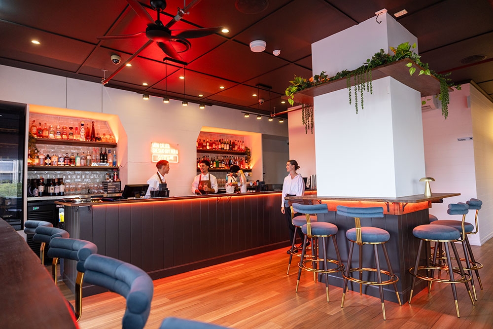 Bar area in Ember & Ash Fortitude Valley