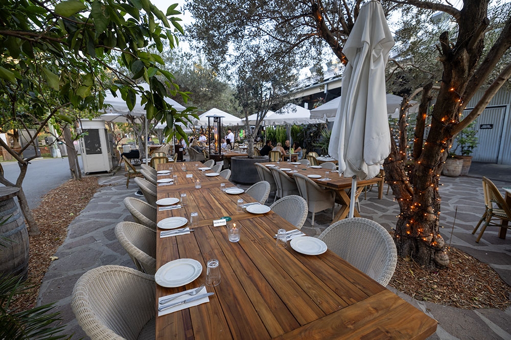 Long table at Fellini's