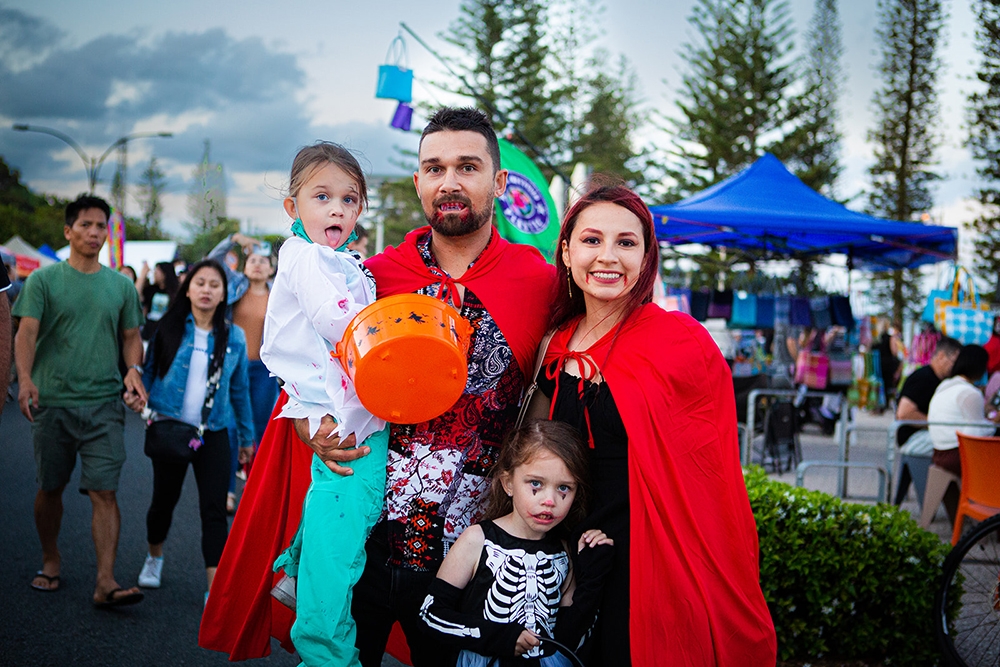 Family at Redcliffe Markets Festival of Frights 2025