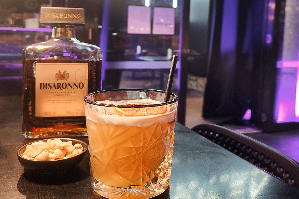 Frankurt Sour cocktail at Lumen Cafe'Lounge Toowong