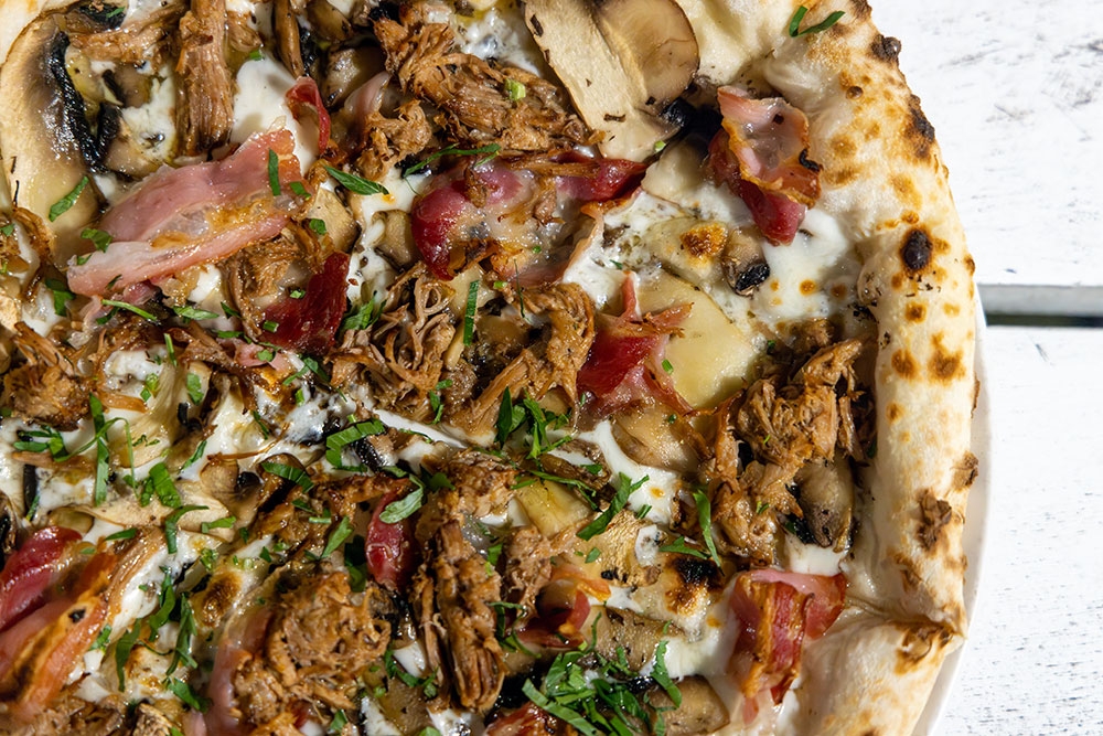Truffle pizza at Fuel Brewing Co Bulimba