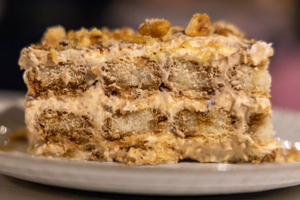 Slice of tiramisu at Fuel Brewing Co Bulimba