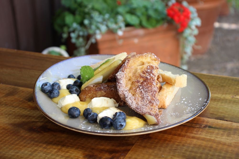 Breakfast meal on a plate at Goodfolk Cafe, Bardon 