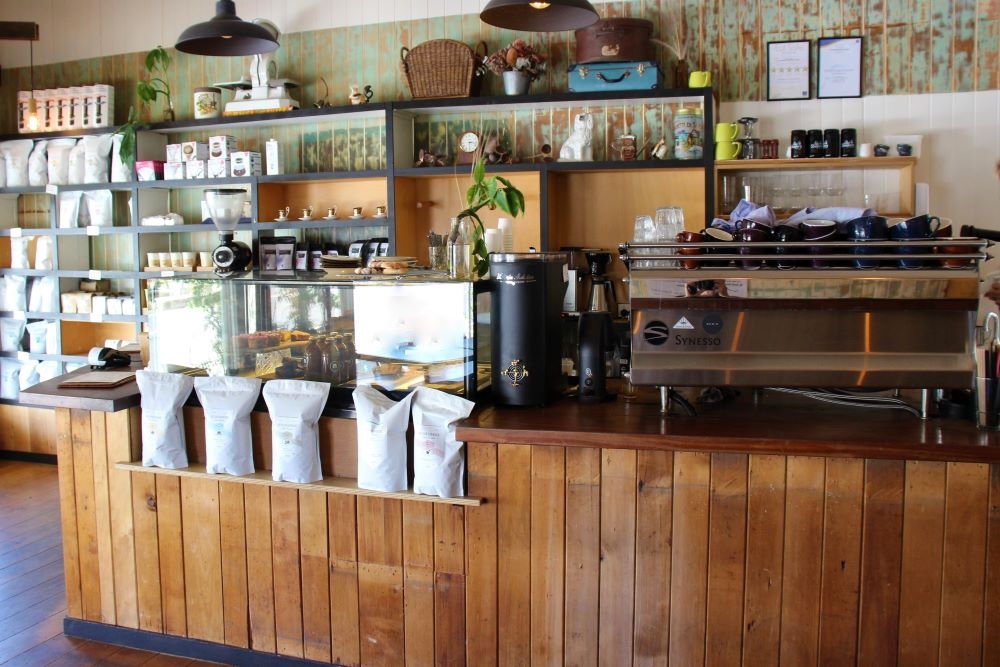 Counter inside Goodfolk Cafe, Bardon 
