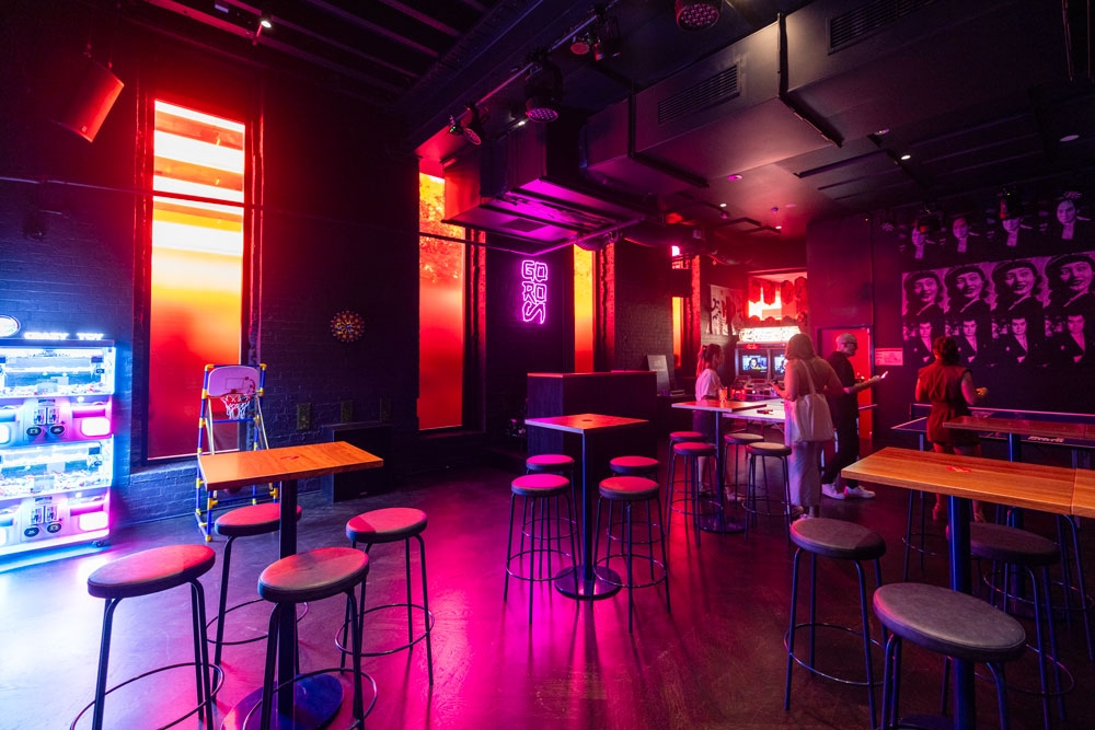 Bar stools and seating inside Goros Brisbane