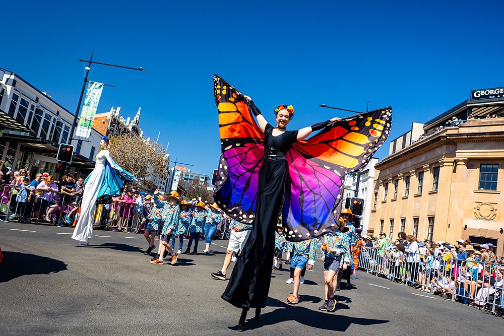 Butterflies in Grand Central Floral Parade, Toowoomba Carnival of Flowers