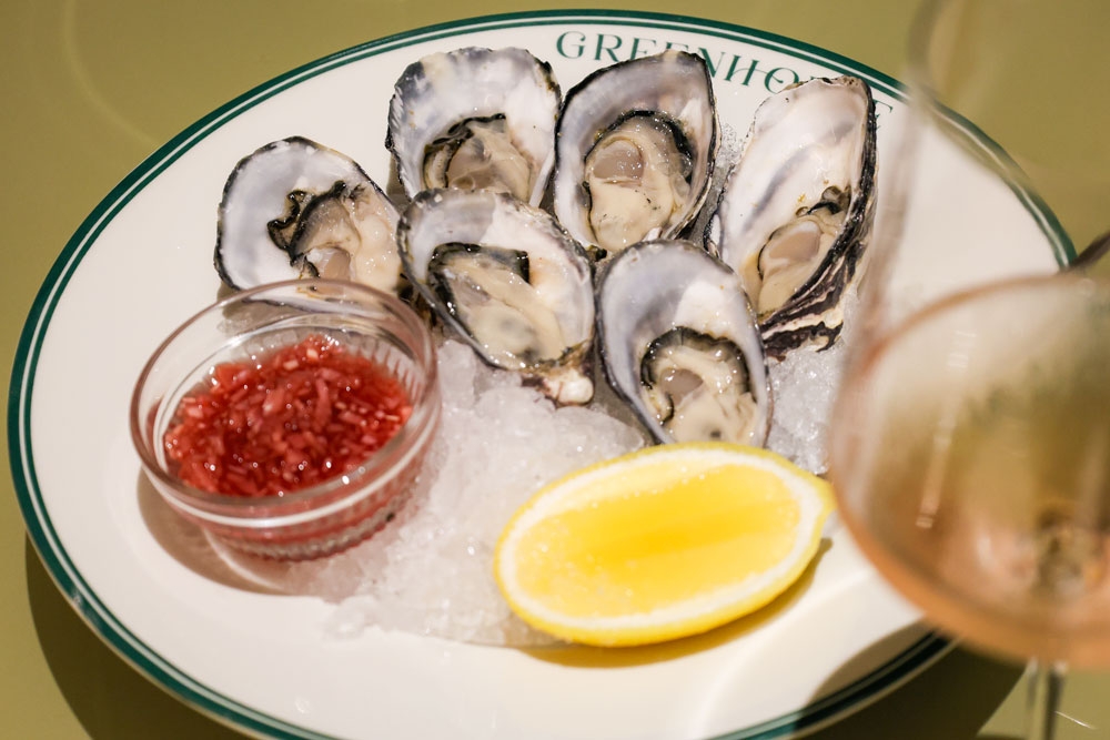 oysters on plate The Greenhouse Newstead
