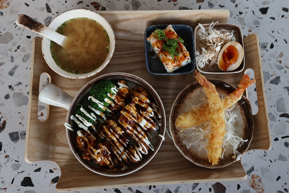 Japanese food on plates at Hajime Japanese Restaurant Wynnum