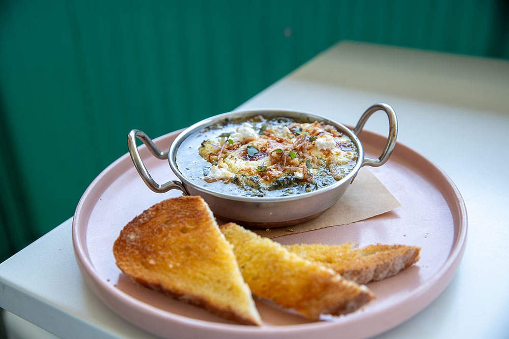 Green Shakshuka at Happy Jane Cafe