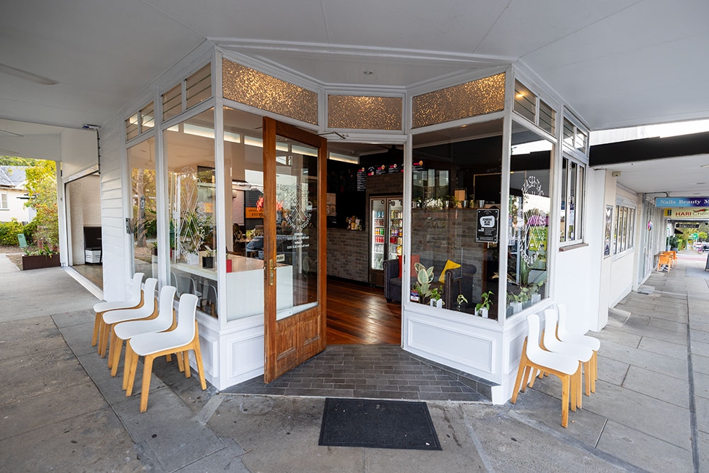 Entrance to Hashtag Burgers and Waffles Ashgrove