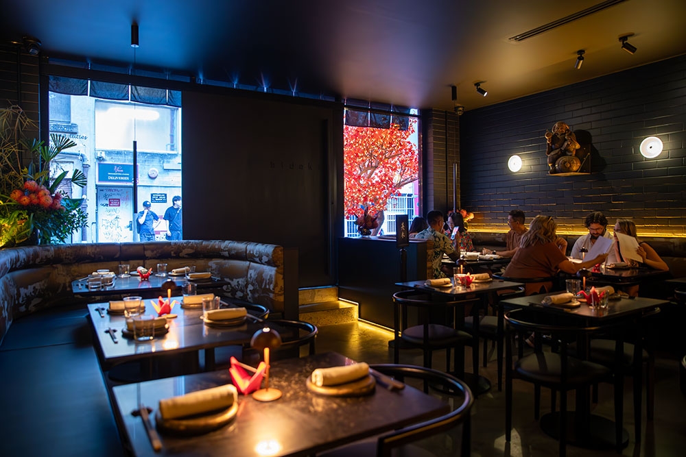 Interior dining space at Hideki Japanese