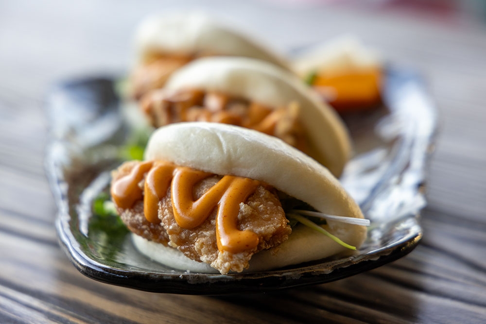 Bao buns at Hono Grill Milton