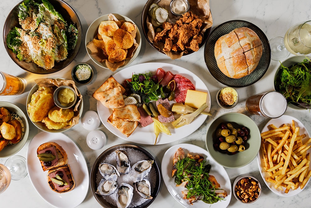 Food plates at Hotel Commonwealth Ipswich
