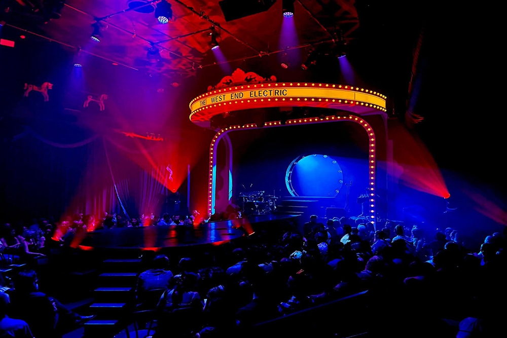 Interior stage of The West End Electric