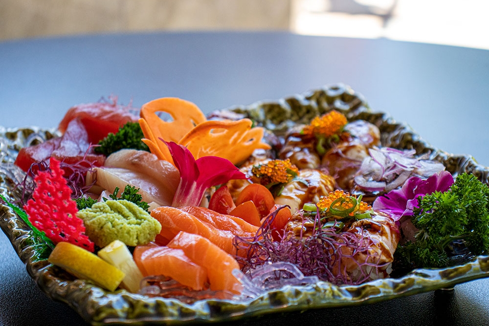 Plate of sashimi at Ichiban Sushi, West Village