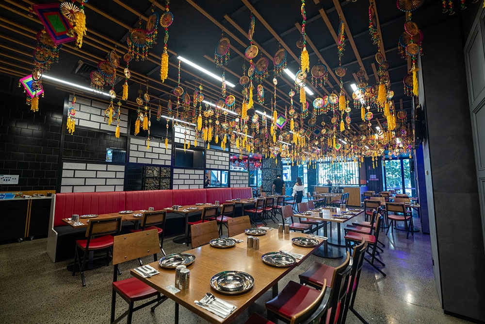 Interior dining room of Indian Room