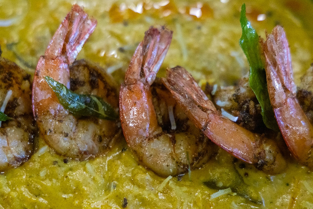 Hara Masala prawns at Indian Room Milton
