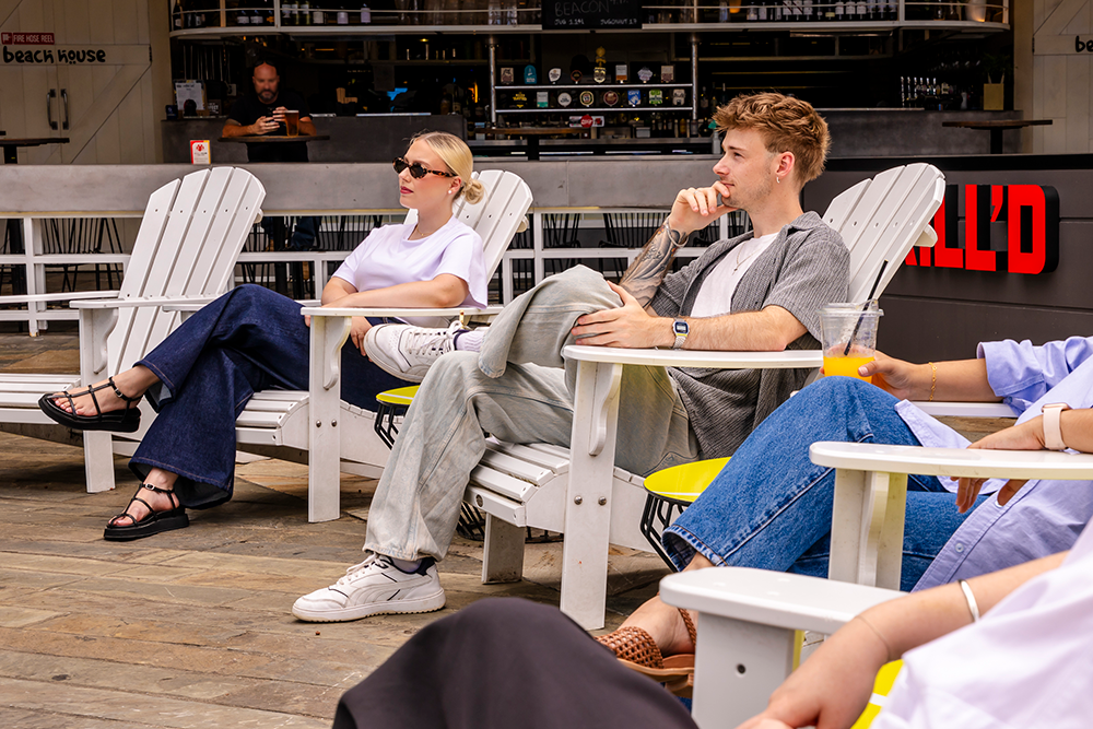 People watching sports