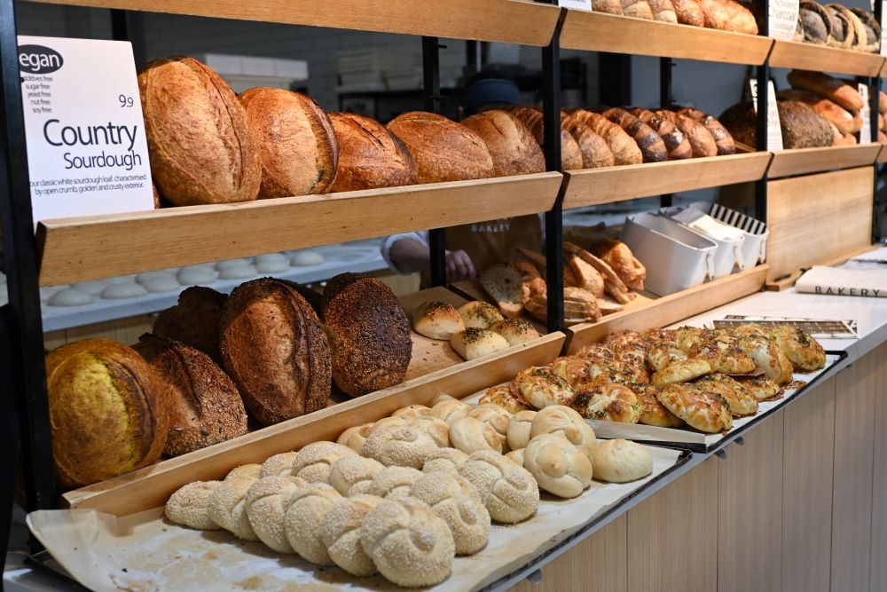 Loaves of bread at James St Bakery, Fortitude Valley 