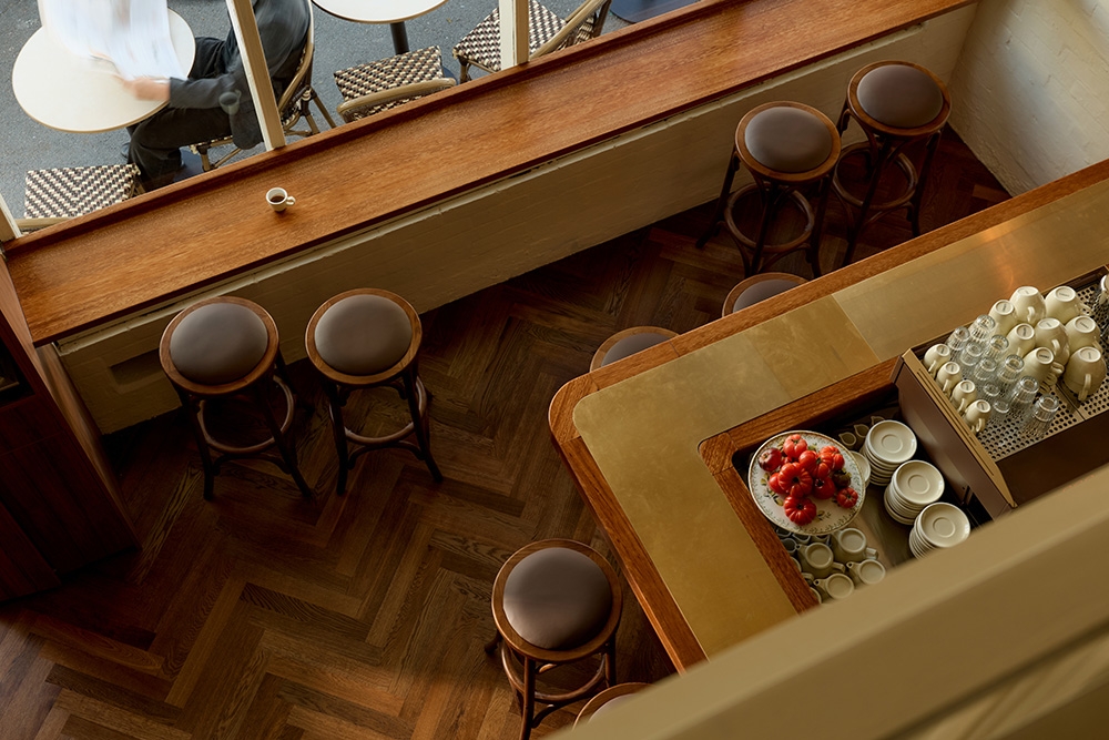 Looking down on first floor  Bistro Tino 