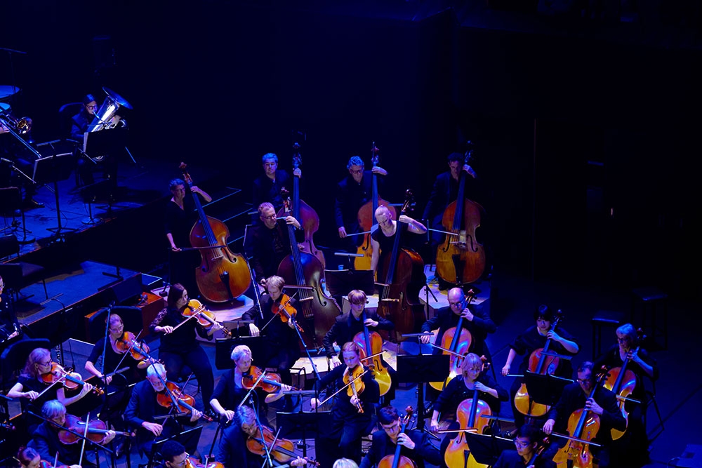 QSO performing on stage