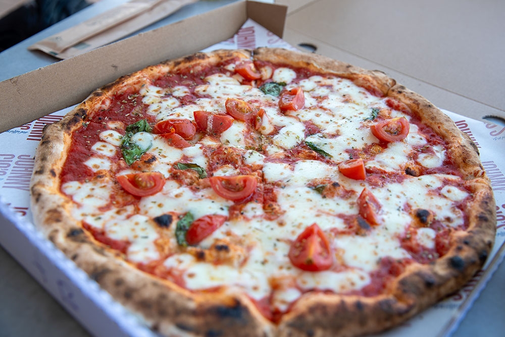 Pizza at Johnny Gio's Pizza