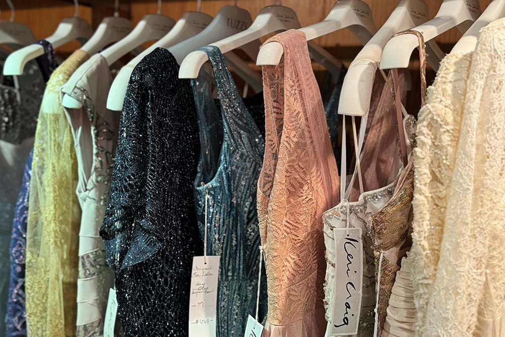Keri Craig Emporium, Brisbane Arcade, Brisbane CBD, ball gowns, sequins, chiffon, high-end ladies fashion, where to buy womenswear in Brisbane, underground cafe, homewares, children's gifts, kids books, toys for toddlers, fabric, designer clothes, iconic landmark